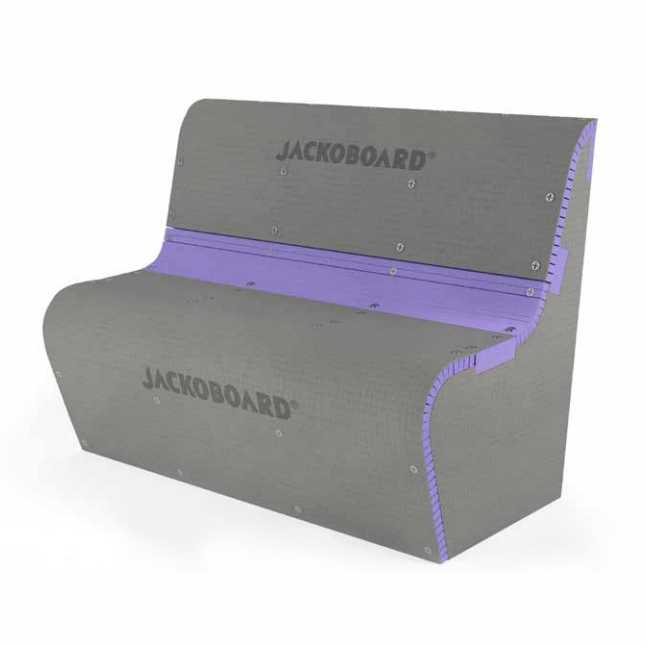 Jackoboard Steam & Wet Room Shower High Backrest Seating Curved Kit - 1200mm