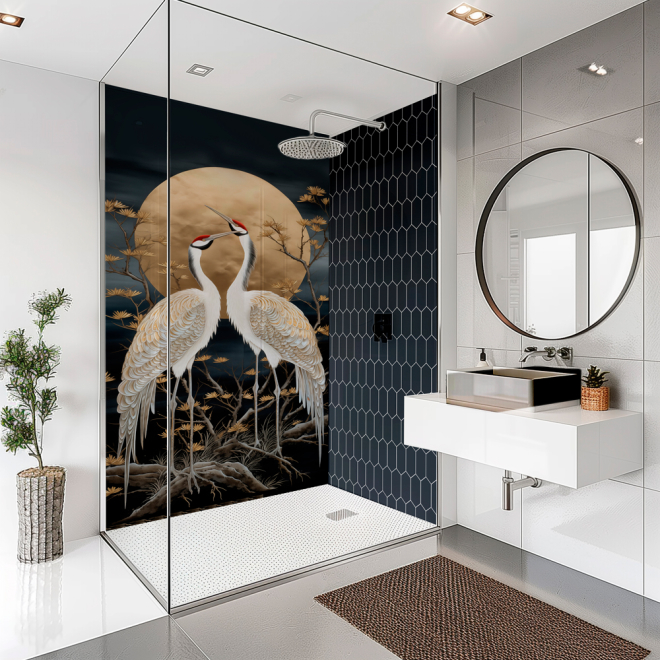 SplashBax Di Bond Shower Panel Oriental Midnight