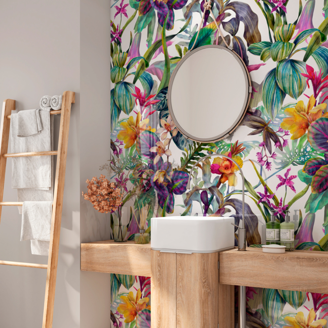 SplashBax Acrylic Shower Panel Floral Dream
