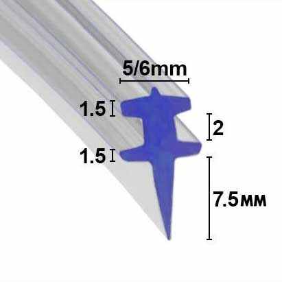 SCR015 Bi-fold Shower Screen Replacement Seal - Slide In T Seal