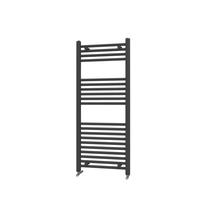 1200 x 600mm Black Towel Radiator - Scudo