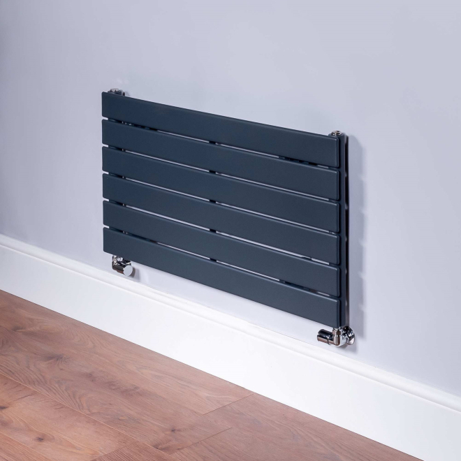 DQ Strata 452 x 900mm Single Column Anthracite Horizontal Radiator
