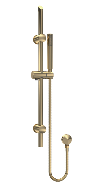 Nuie Aztec Brushed Brass Shower Slide Rail Kit - STY842