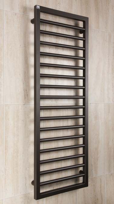 Zehnder Subway Quartz Brown Towel Rail 613 x 450mm 