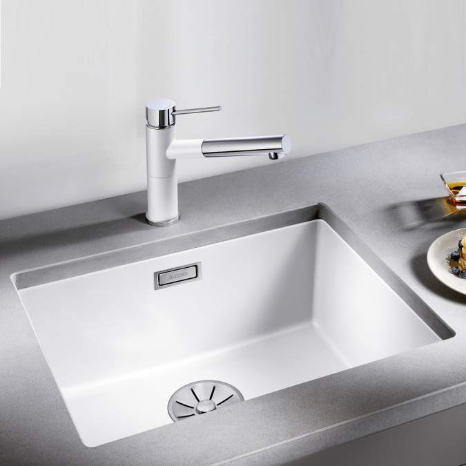 Blanco Subline 500-U UXI køkkenvask, 53x46 cm, grå | BC-527353 Blanco Subline 500-U UXI køkkenvask, 53x46 cm, grå | BC-527353