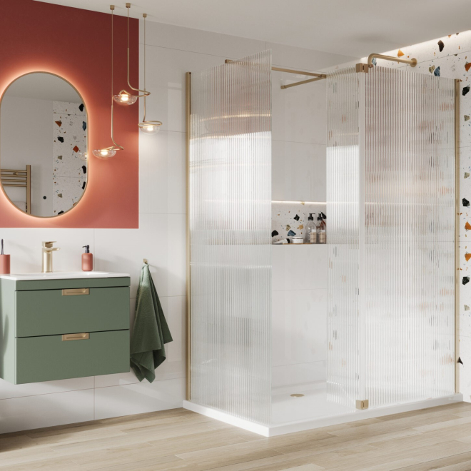 Lancia S8 Brushed Brass Fluted Flipper Panel