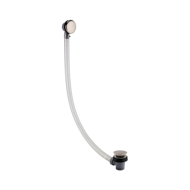 Scudo Brushed Nickel Bath Clicker Waste and Overflow