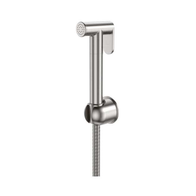 Scudo Brushed Nickel Douche Spray With Hose, Holder & Outlet Elbow