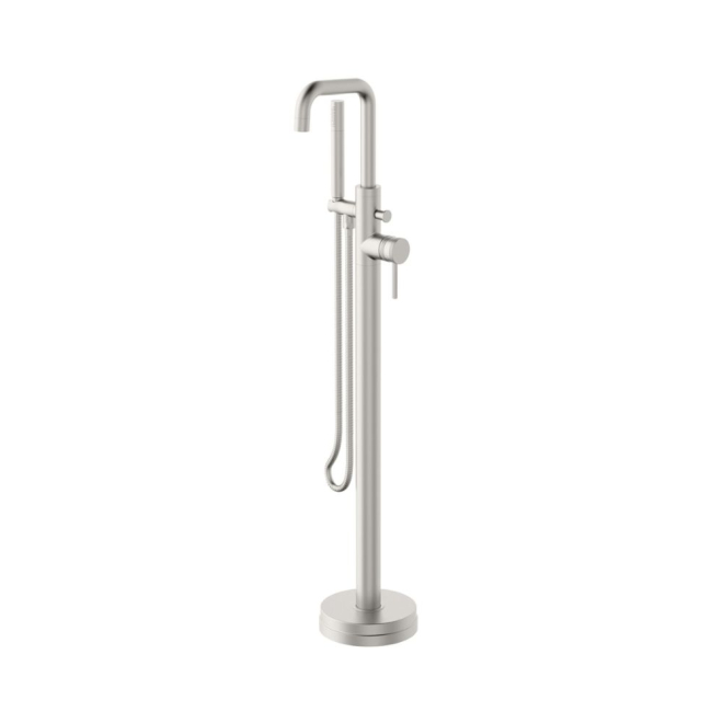 Scudo Core Brushed Nickel Freestanding Bath Shower Mixer Tap