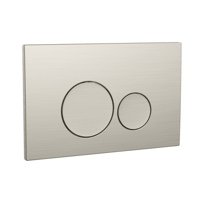 Scudo Round Brushed Nickel Dual Flush Plate