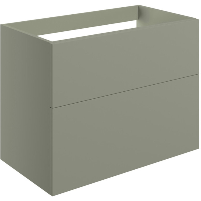 Shetland 790mm Matt Olive Green 2 Drawer Wall Hung Vanity Unit