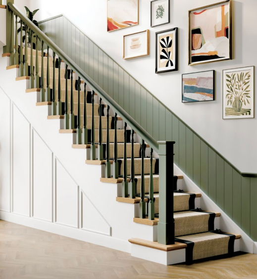 Grained Stone Green Naturepanel Shiplap Slat Wall Panel