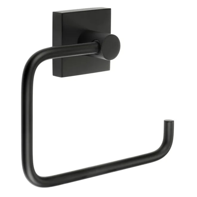 Smedbo House Matt Black Toilet Roll Holder