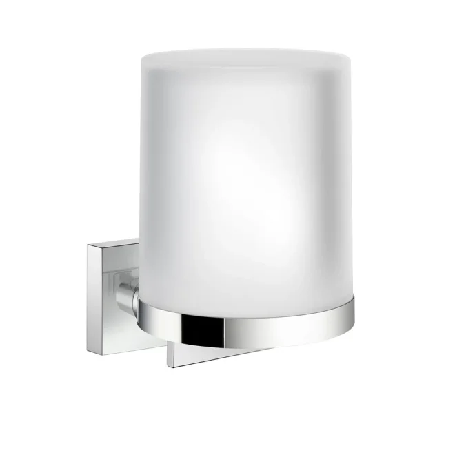 Smedbo House Glass Soap Dispenser with Chrome Holder