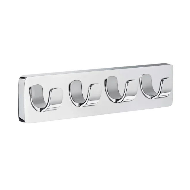 Smedbo Ice Chrome Quadruple Towel Hook