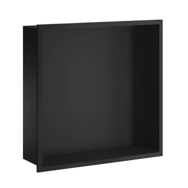 Smedbo Sideline 300 x 300mm Matt Black Wall Niche