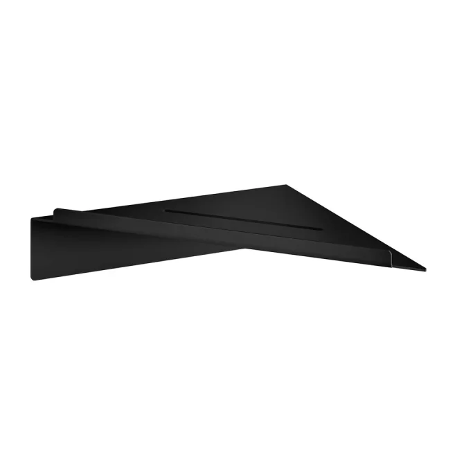Smedbo Sideline Matt Black Corner Bathroom Shelf