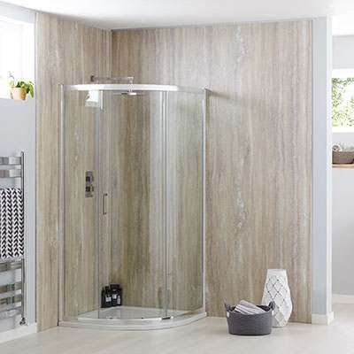 Sommer6 800 x 800 Single Door Quadrant Chrome Shower Enclosure 