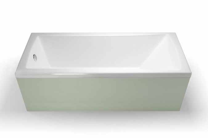 Sustain Single Ended Square Bath - ClearLine - 1600 x 700