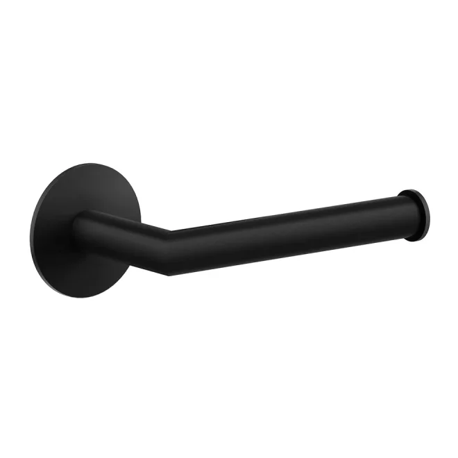 Smedbo Dot Matt Black Open Toilet Roll Holder