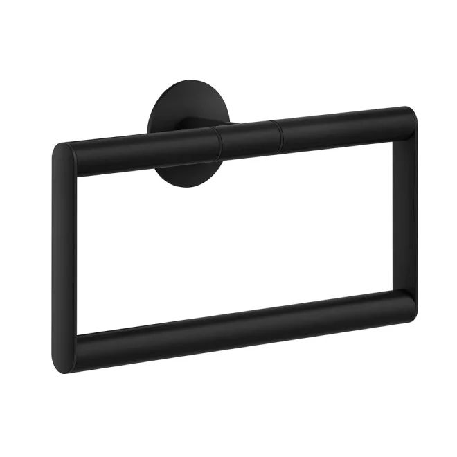 Smedbo Dot Matt Black Towel Ring