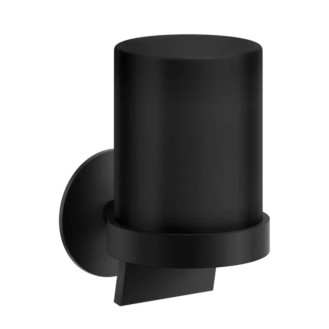 Smedbo Dot Matt Black Glass Soap Dispenser