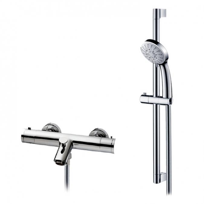 Abacus Emotion Thermostatic Bath Shower Mixer & Riser Rail