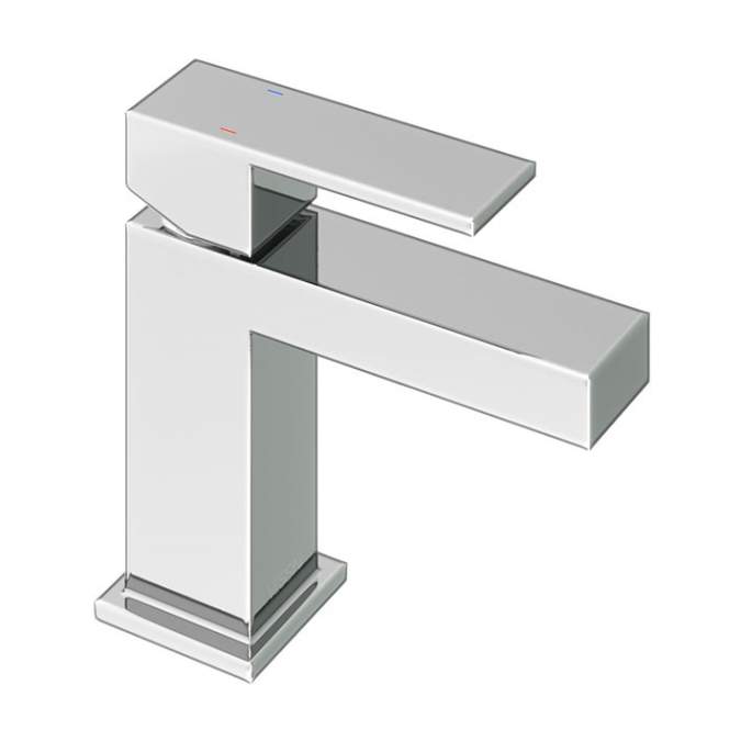 Abacus Plan Mini Mono Basin Mixer Tap - Chrome