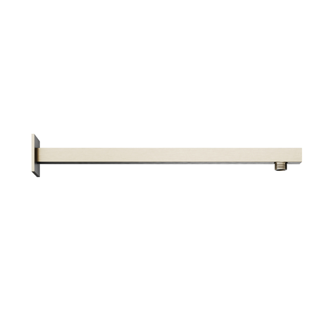 Abacus Emotion Brushed Nickel Square Fixed Wall Arm - 370mm - CLEARANCE