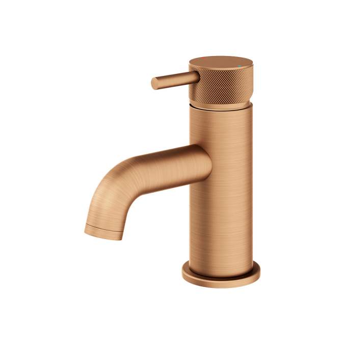 Abacus Iso Pro Mini Mono Basin Mixer - Brushed Bronze