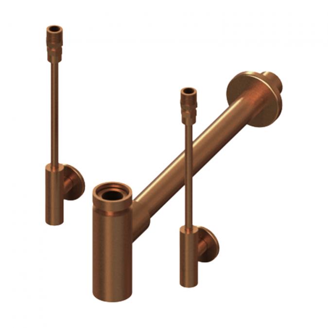 Abacus Professional Designer Bottle Trap And Isolation Valve Kit - Brushed Bronze