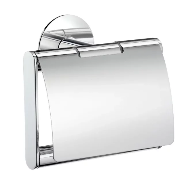 Smedbo Dot Chrome Toilet Roll Holder with Cover