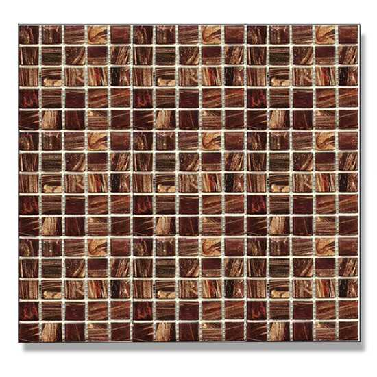 Abacus Direct Glass Brown Square Mosaic, Glass Mosaic Tile Sheets