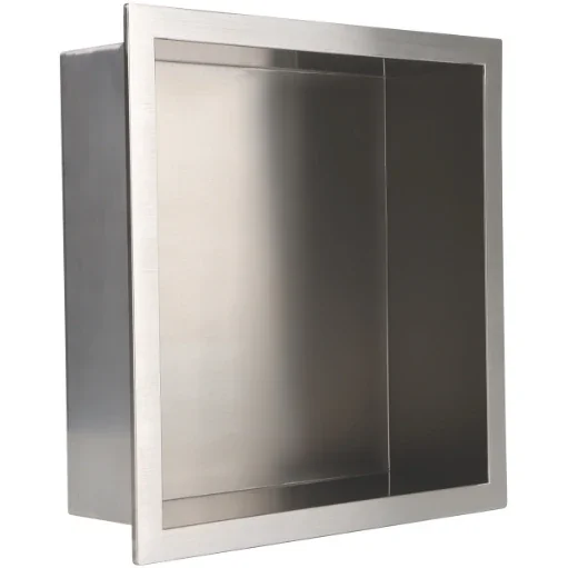 Tissino Vario Brushed Nickel 300 x 300mm Shower Niche