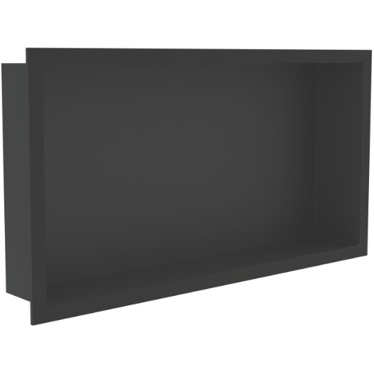 Tissino Vario Matt Black 300 x 600mm Shower Niche