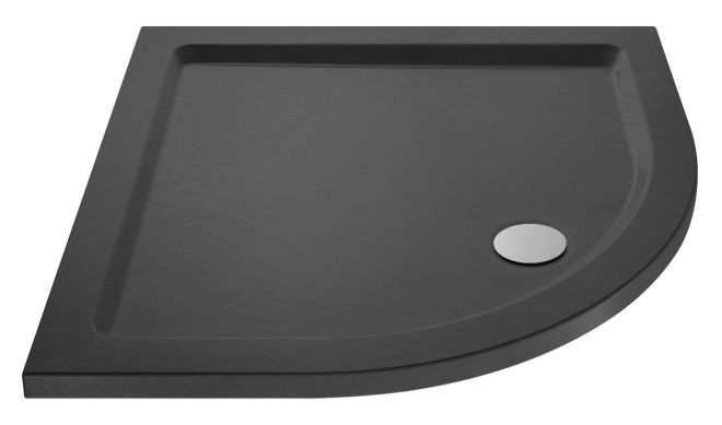 Nuie Pearlstone 900 x 900mm Slate Grey Quadrant Shower Tray