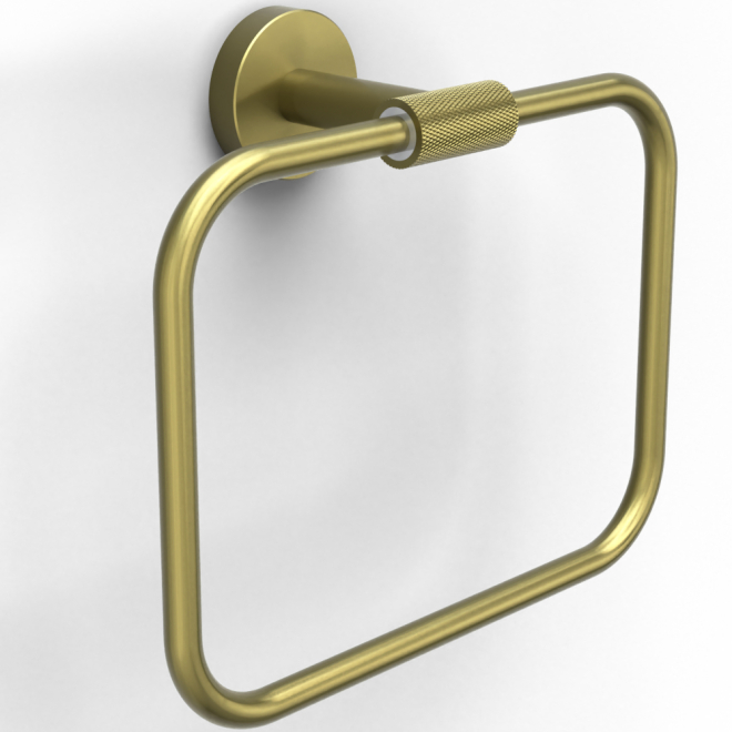 Origins Living Turner Brushed Brass Towel Ring