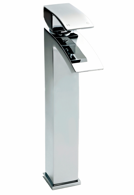 Nuie Vibe High Rise Chrome Basin Mixer Tap