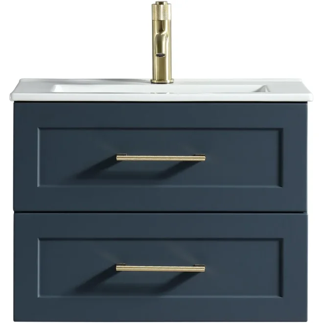 Tailored Bakewell 600mm Midnight Shadow Wall Hung Vanity Drawer Unit