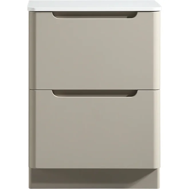 Tailored Monza 600mm Soft Coffee Vanity Drawer Unit with Countertop