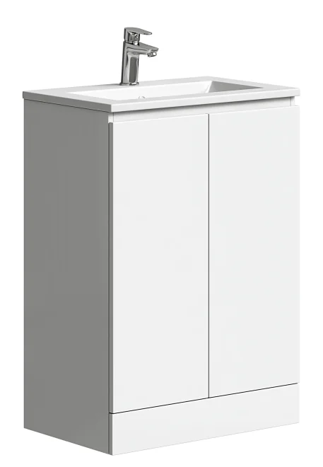 Tailored Plumb Essentials 600mm Gloss White Vanity Unit