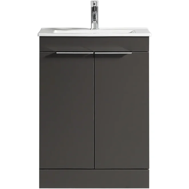 Tailored Sora 600mm Midnight Grey Vanity Unit
