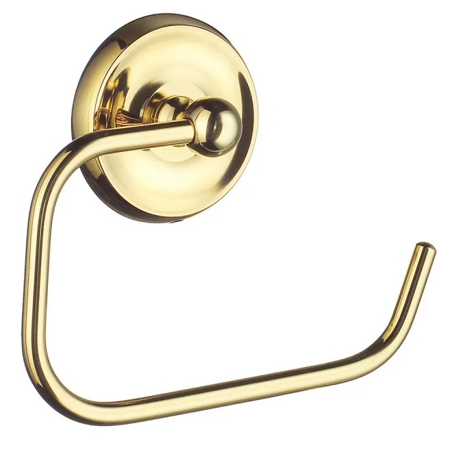 Smedbo Villa Polished Brass Toilet Roll Holder