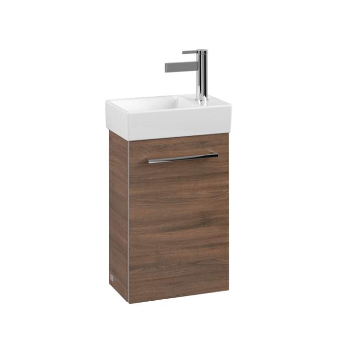 Villeroy & Boch Avento 340 LH Door Cloakroom Vanity Unit With LH Basin - Arizona Oak