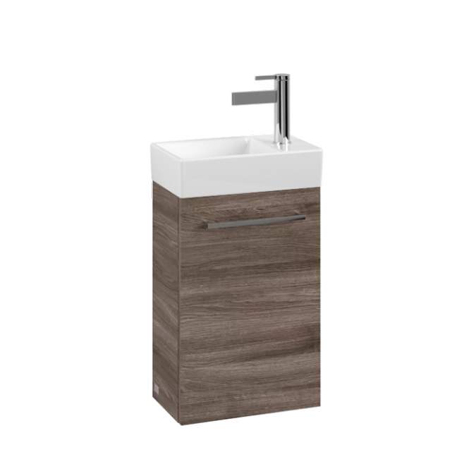 Villeroy & Boch Avento 340 RH Door Cloakroom Vanity Unit With LH Basin - Stone Oak