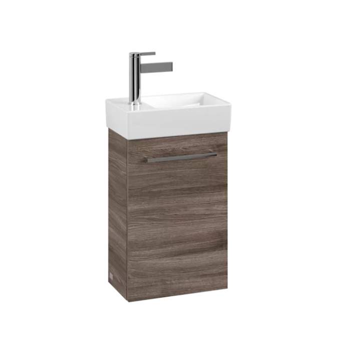 Villeroy & Boch Avento 340 RH Door Cloakroom Vanity Unit With RH Basin - Stone Oak