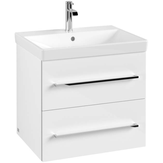 Villeroy & Boch Avento 580 Bathroom Vanity Unit With Basin  Crystal White