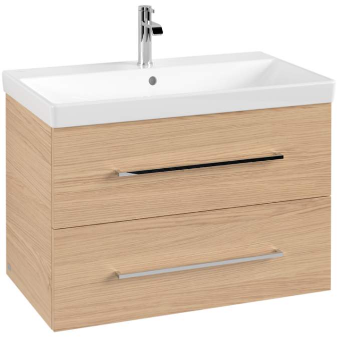 Villeroy & Boch Avento 780 Bathroom Vanity Unit With Basin  Nordic Oak