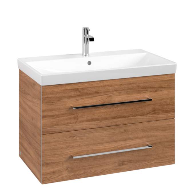 Villeroy & Boch Avento 780 Bathroom Vanity Unit With Basin  Oak Kansas