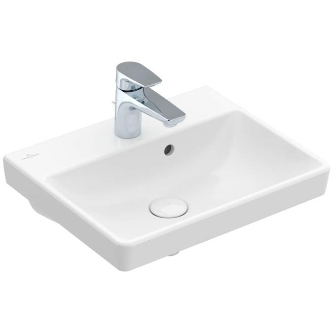 Villeroy & Boch Avento Hand Wash Basin, 450mm, White Alpin, With Overflow